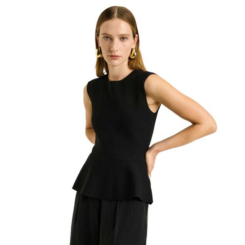 Veronika Maine Milano Peplum Top